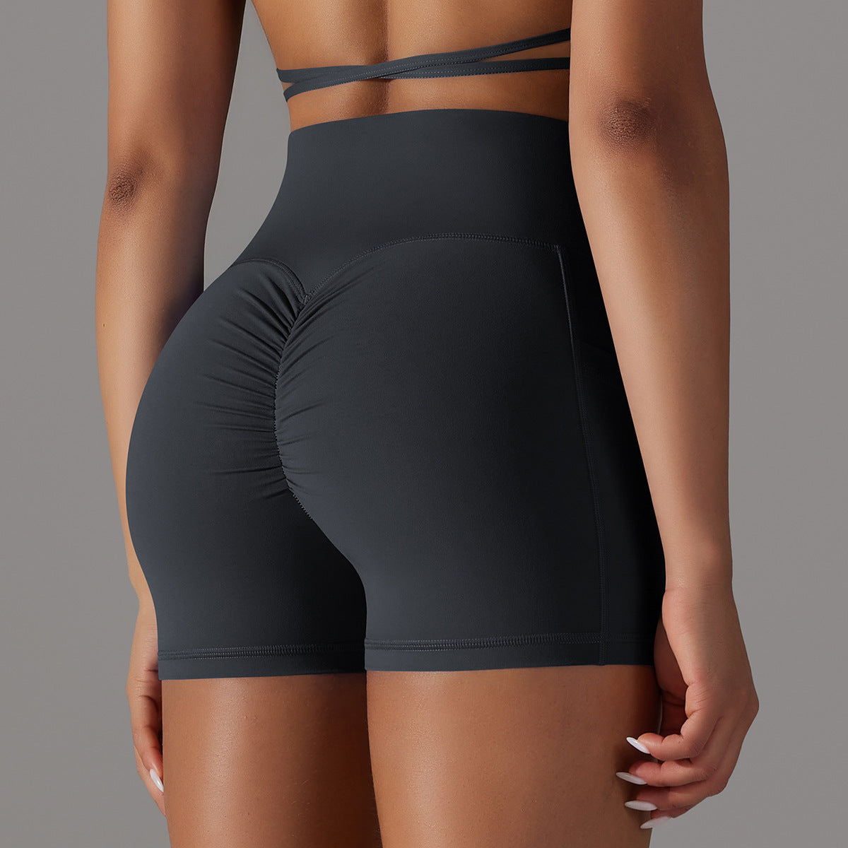 AROBA WOMEN Yoga Shorts With Phone Pocket