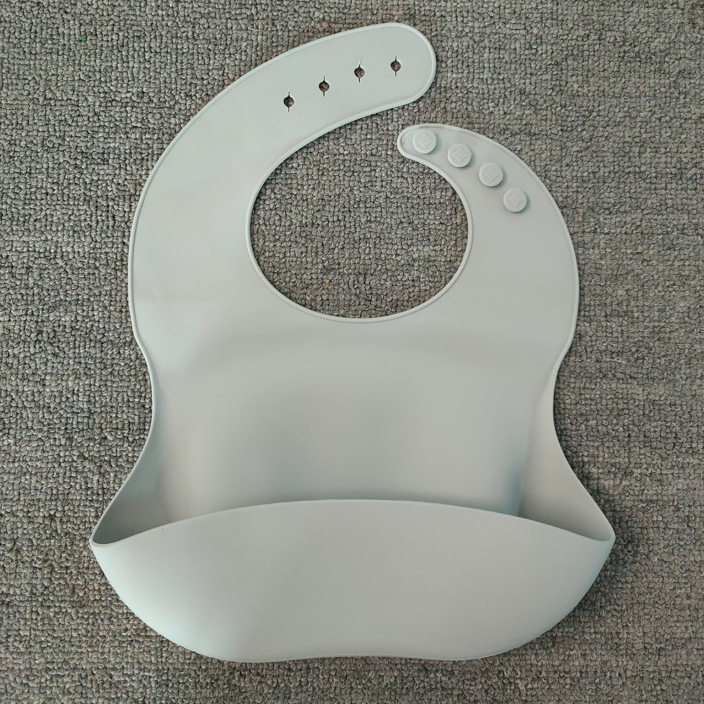 AROBA Soft Waterproof Silicone Baby Bib with Food Catcher