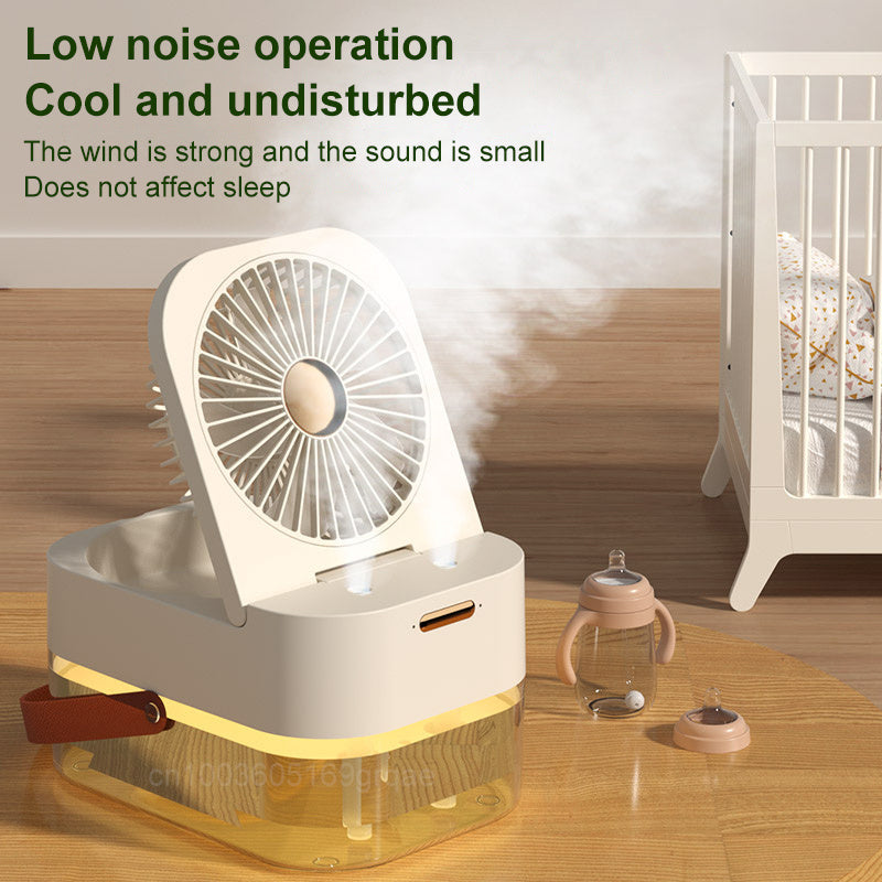 Humidifier Spray Fan Portable Fan Air Cooler Air Humidifier USB Fan Desktop Fan With Night Light For Summer Home Appliance