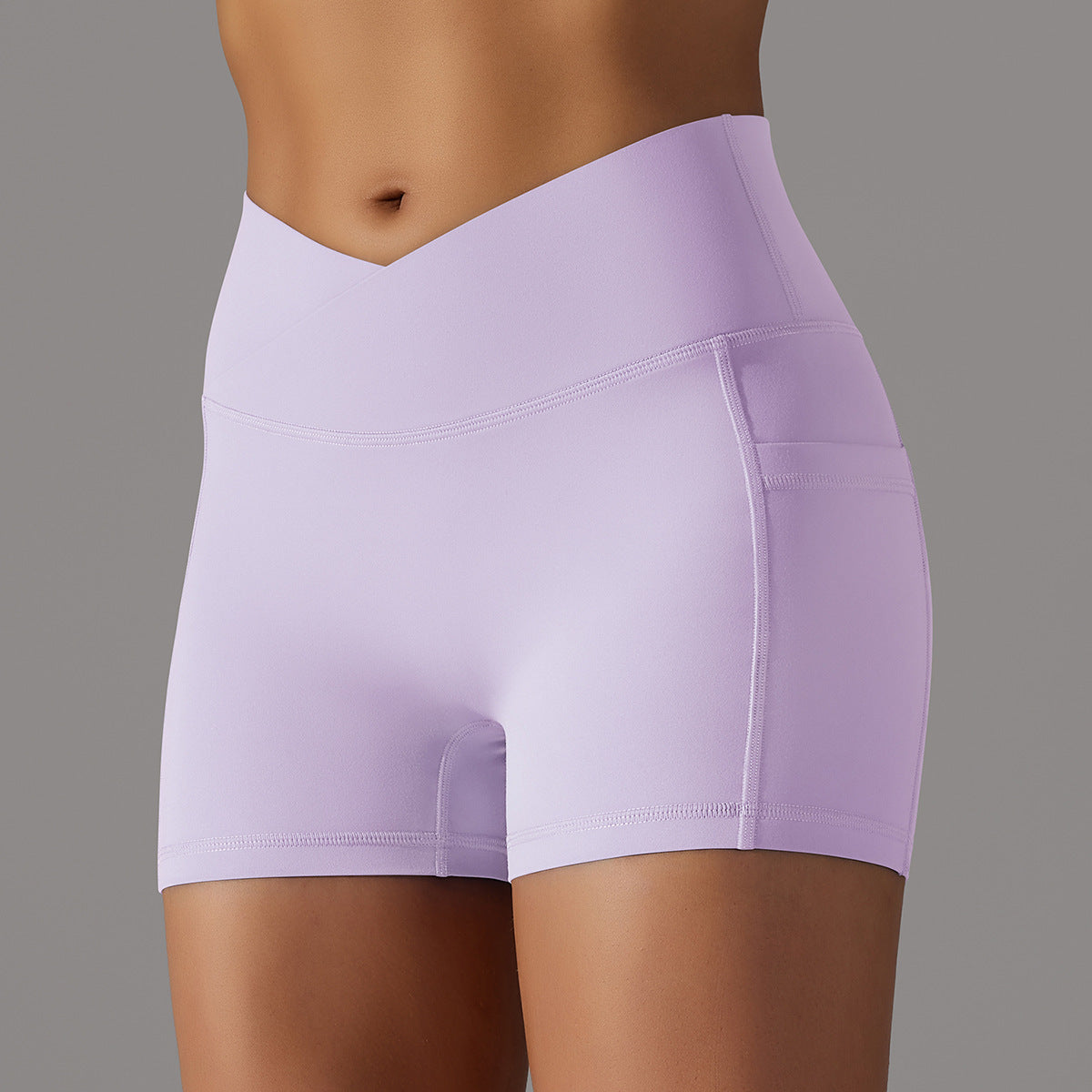 AROBA WOMEN Yoga Shorts With Phone Pocket