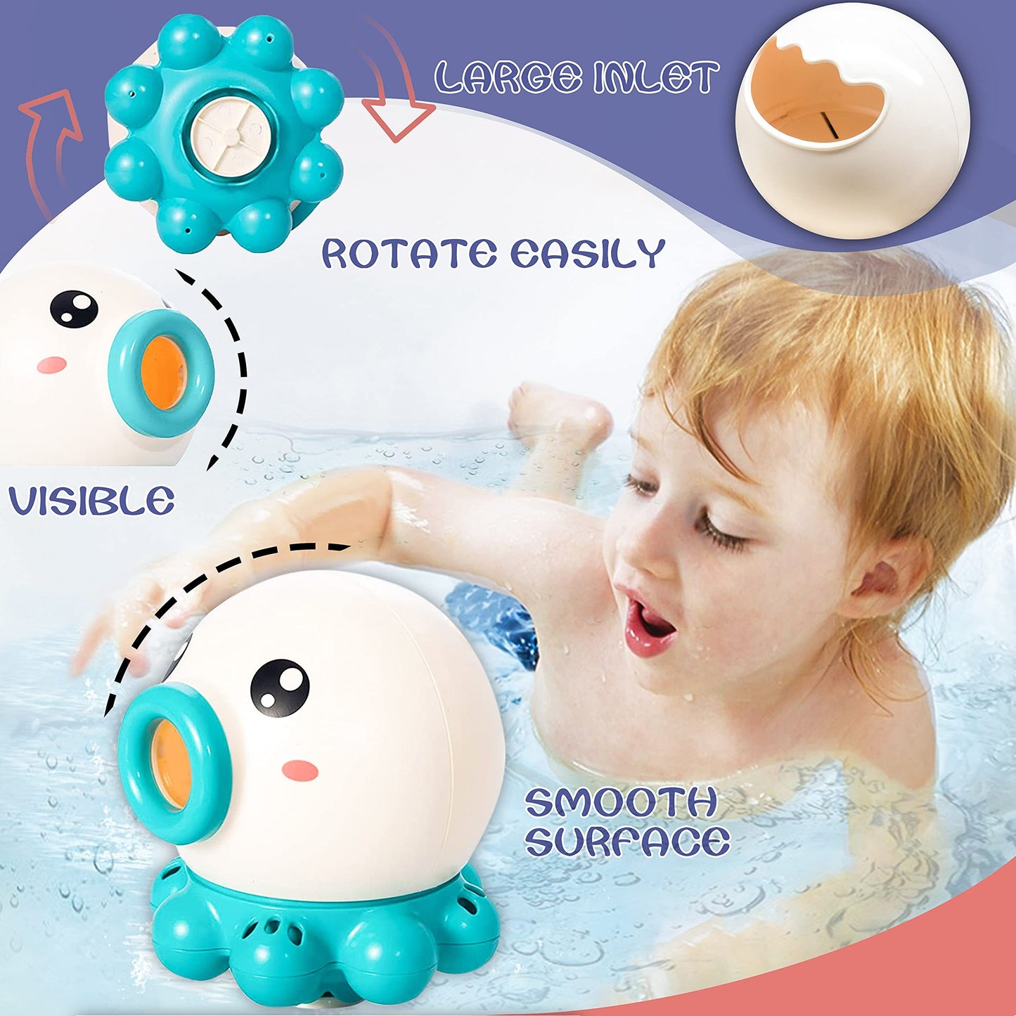 AROBA Octopus Water Jet Bath Toy