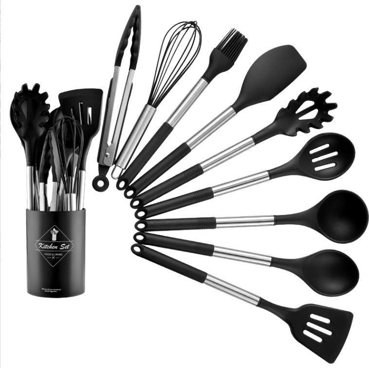 Heat Resistant Non-stick Pot Spoon Spatula Cooking Kitchen Tool Set